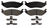 ADVICS AD0967 Disc Brake Pad Set - Rear