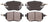 ADVICS AD0969 Disc Brake Pad Set - Front