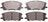 ADVICS AD1005 Disc Brake Pad Set - Front