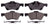 ADVICS AD1047 Disc Brake Pad Set - Front