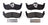 ADVICS AD1087 Disc Brake Pad Set - Rear