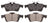 ADVICS AD1095 Disc Brake Pad Set - Rear