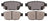 ADVICS AD1103 Disc Brake Pad Set - Rear