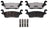 ADVICS AD1120 Disc Brake Pad Set - Rear