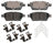 ADVICS AD1161 Disc Brake Pad Set - Rear