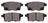 ADVICS AD1259 Disc Brake Pad Set - Rear