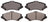 ADVICS AD1273 Disc Brake Pad Set - Front