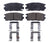ADVICS AD1275 Disc Brake Pad Set - Rear