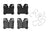 ADVICS AD1283 Disc Brake Pad Set - Rear