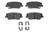 ADVICS AD1284 Disc Brake Pad Set - Rear