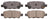 ADVICS AD1288 Disc Brake Pad Set - Rear