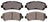 ADVICS AD1338 Disc Brake Pad Set - Front