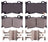 ADVICS AD1346 Disc Brake Pad Set - Front