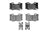 ADVICS AD1347 Disc Brake Pad Set - Rear