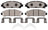 ADVICS AD1401 Disc Brake Pad Set - Front