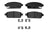 ADVICS AD1468 Disc Brake Pad Set - Rear