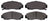ADVICS AD1506 Disc Brake Pad Set - Front