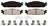 ADVICS AD1508 Disc Brake Pad Set - Front