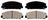 ADVICS AD1509 Disc Brake Pad Set - Front