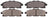 ADVICS AD1552 Disc Brake Pad Set - Front