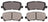 ADVICS AD1585 Disc Brake Pad Set - Rear