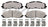 ADVICS AD1589 Disc Brake Pad Set - Front