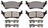 ADVICS AD1602 Disc Brake Pad Set - Rear