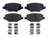 ADVICS AD1612 Disc Brake Pad Set - Rear