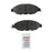 ADVICS AD1649 Disc Brake Pad Set - Front