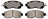 ADVICS AD1650 Disc Brake Pad Set - Front