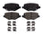 ADVICS AD1719 Disc Brake Pad Set - Rear