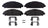 ADVICS AD1791 Disc Brake Pad Set - Front