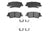 ADVICS AD1839 Disc Brake Pad Set - Rear