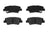ADVICS AD1848 Disc Brake Pad Set - Rear