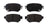 ADVICS AD1874 Disc Brake Pad Set - Rear