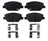 ADVICS AD1886 Disc Brake Pad Set - Front