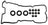 Beck Arnley 036-1959 Engine Valve Cover Gasket Set - Left