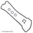 Beck Arnley 036-1968 Engine Valve Cover Gasket Set - Left