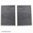 Beck Arnley 042-2104 Cabin Air Filter Set