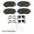 Beck Arnley 085-6506 Disc Brake Pad Set - Front