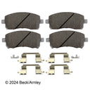Beck Arnley 085-6554 Disc Brake Pad Set - Front
