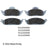 Beck Arnley 085-6602 Disc Brake Pad Set - Front