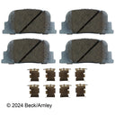 Beck Arnley 085-6670 Disc Brake Pad Set - Rear
