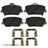 Beck Arnley 085-7058 Disc Brake Pad Set - Front