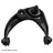 Beck Arnley 102-5535 Suspension Control Arm and Ball Joint Assembly - Front Left Upper Forward