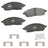 Bendix Friction CFC2436 Disc Brake Pad Set - Front