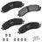 Bendix Friction CFM2225 Disc Brake Pad Set - Rear
