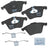 Bendix Friction CFM915A Disc Brake Pad Set - Front