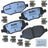 Bendix Friction MKD1612FM Disc Brake Pad Set - Rear