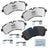 Bendix Friction MKD1699FM Disc Brake Pad Set - Front or Rear
